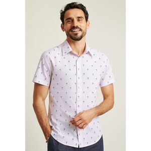 Bonobos Riviera Short Sleeve Men's Shirt Button-Up Print Standard Fit XXL 282862